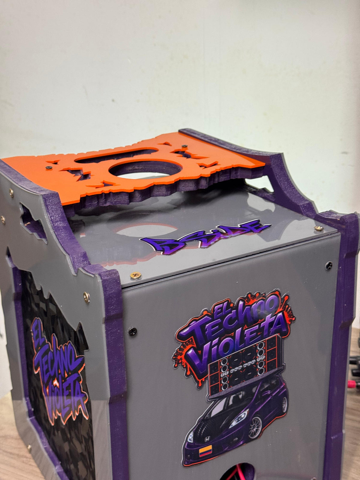B-Side Garage Custom Radio Boxes – Volt meter and LED Lights included