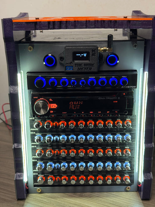 B-Side Garage Custom Radio Boxes – Volt meter and LED Lights included