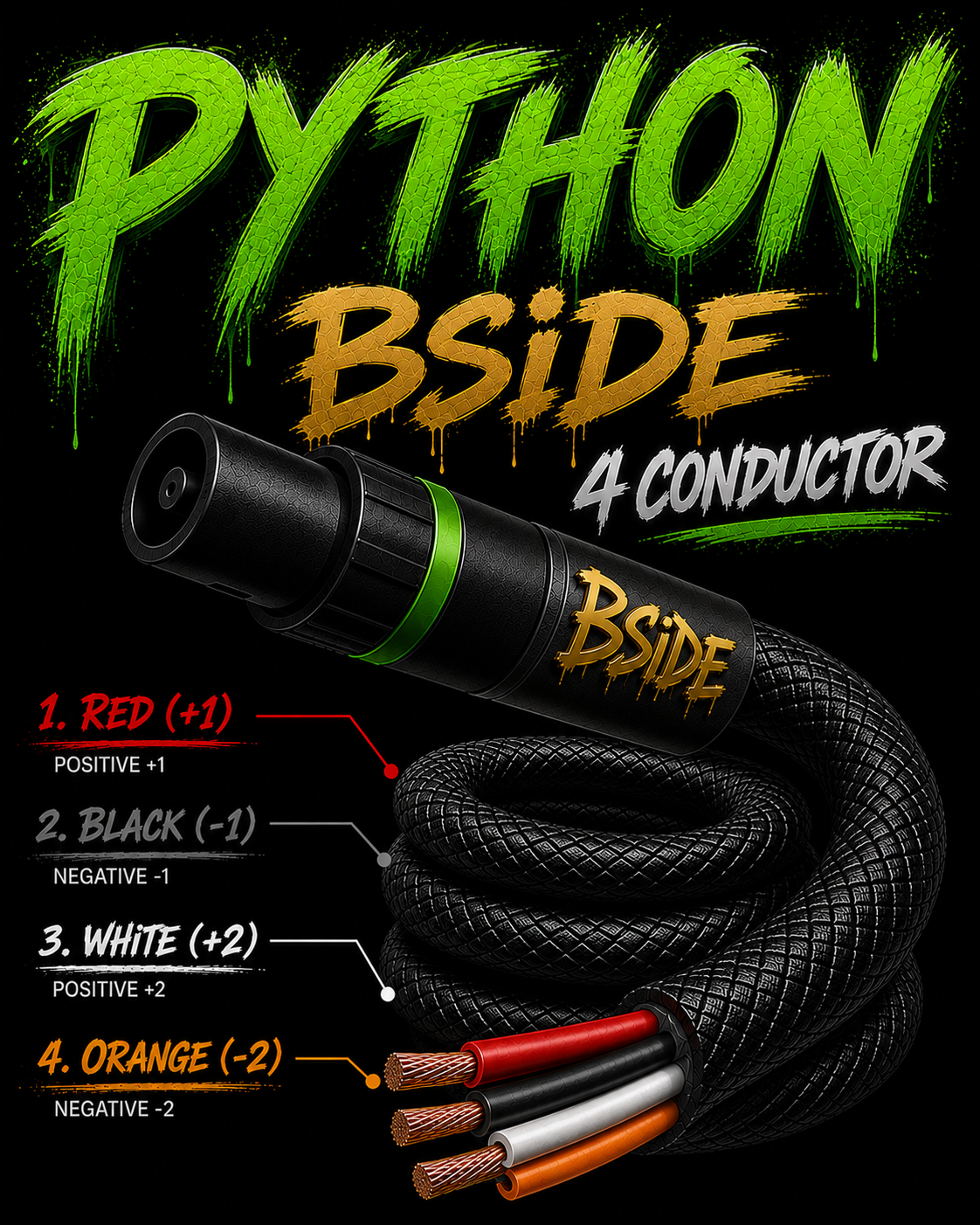 Python - Chuchero cable 4 wire (15ft) (Pre Order)