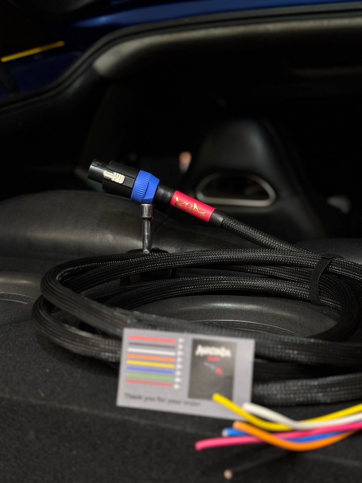 Anaconda – 12-Gauge 8-Conductor Speakon Cable with Braided Sleeving | Built for Car Audio Pro