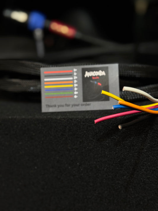 Anaconda – 12-Gauge 8-Conductor Speakon Cable with Braided Sleeving | Built for Car Audio Pro