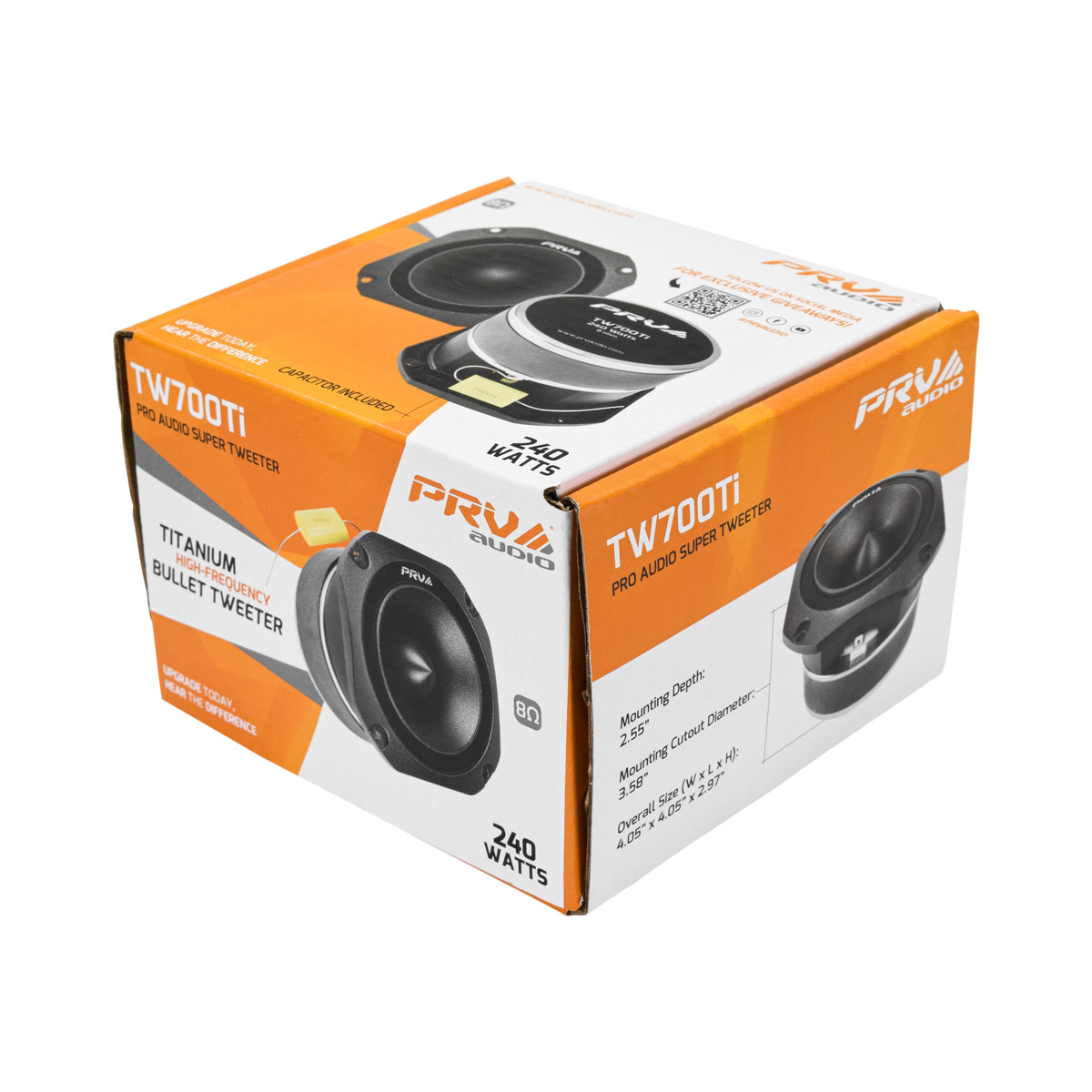 TW700Ti Super Tweeter – High Output Titanium Bullet Tweeter (4 Ohm)